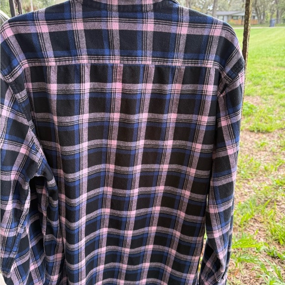 Sonoma Men's XL Plaid Flannel Button-Up Shirt Multicolor Casual - Picture 2 of 4
